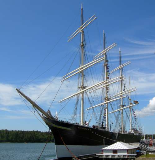 Pommern Docked in Mariehamn Harbor, Finland free photo