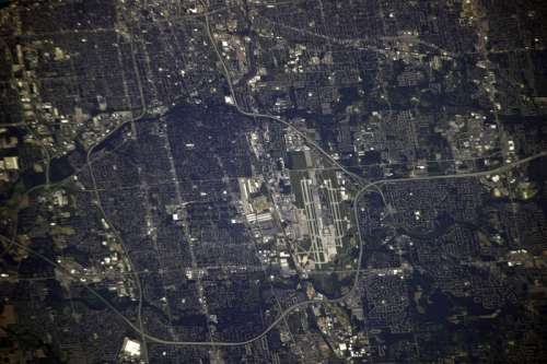 Port Columbus International Airport, Ohio from the Space Station free photo