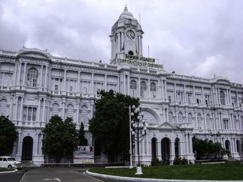 Ripon Building in 1913 in Chennai, India free photo