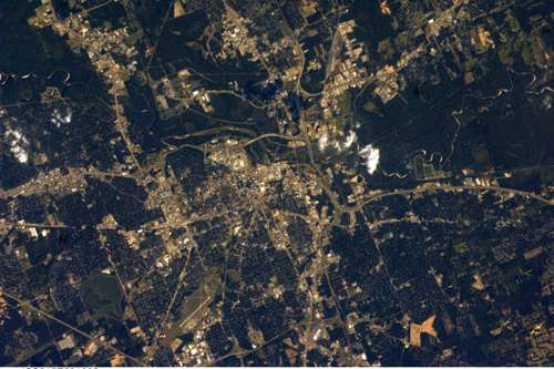 Satellite Image of Jackson, Mississippi free photo