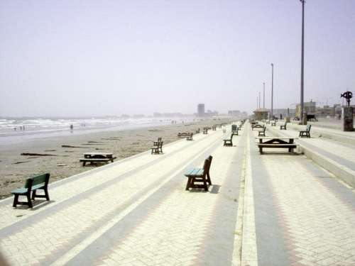 Seashore at Clifton Beach, Karachi, Pakistan free photo
