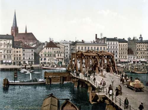 Stettin in the late 19th century in Szczecin free photo