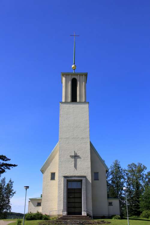 Simpele church in Rautjärvi, Finland free photo