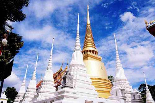 Sky over the Temples in Bangkok, Thailand free photo