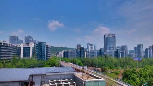 Skyline of Chongqing, China free photo