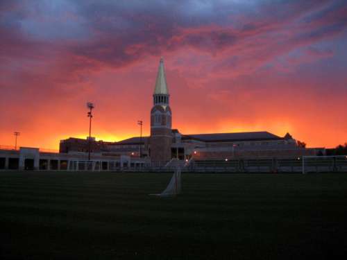 Sunset and Dusk over the Ritchie Center at University of Denver free photo
