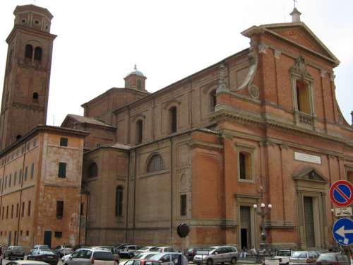 The Cathedral of Imola in Italy free photo