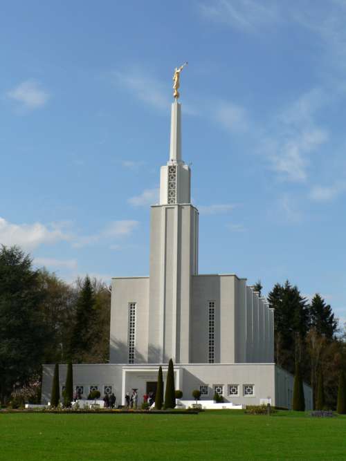 The LDS temple near Zollikofen, Switzerland free photo