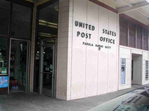 U.S. Post office in Pahala, Hawaii free photo