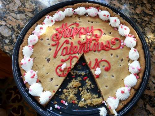 Valentine's Cake with lots of Frosting free photo
