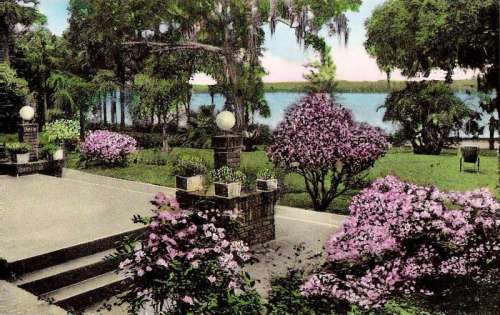 Veranda at Hotel Alabama in Winter Park, Florida around 1922 free photo