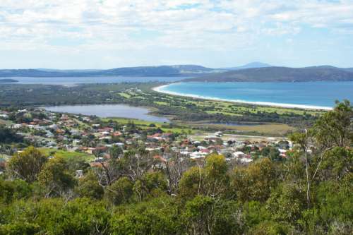 View of Lake Seppings from Mount Clarence in Albany, Western Australia free photo