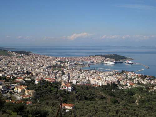 View of Mytilene, Greece free photo