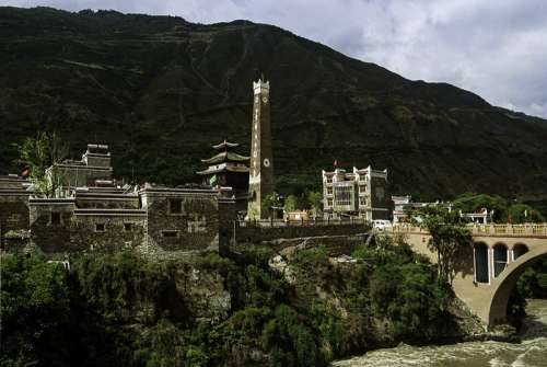 Village Worixiang in Sichuan, China free photo