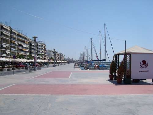 Volos' promenade in Greece free photo