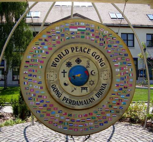 World Peace Gong in Godollo, Hungary free photo