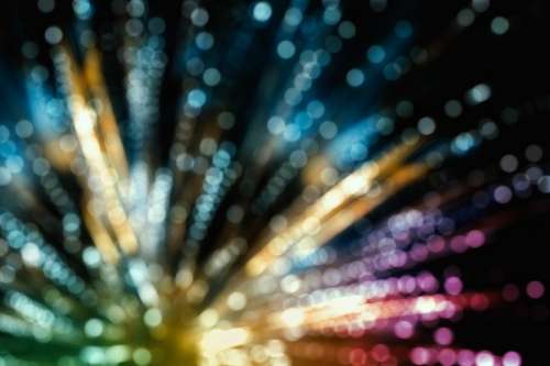 Colorful fireworks bokeh blur