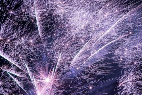 Sparks and details of fireworks