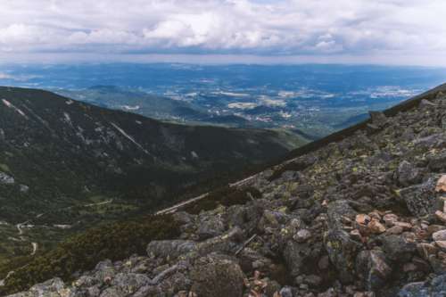 Beautiful views of the landscape with clouds