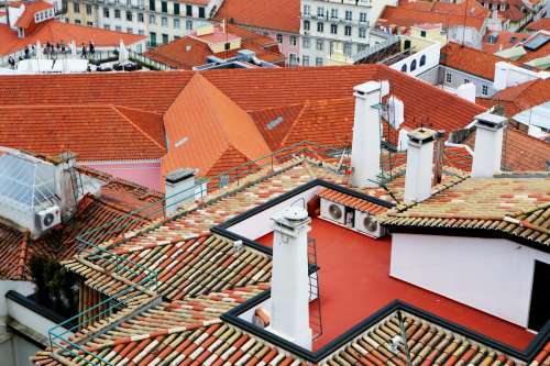 Colored City Roofs