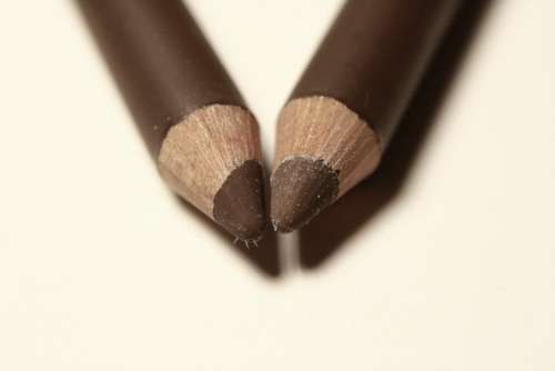 Brown Eyebrow Pencils Close Up