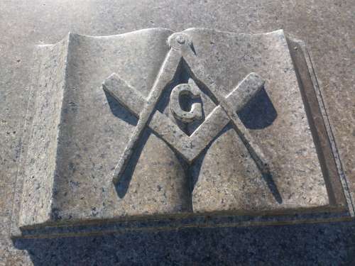 Free Mason Symbol Granite