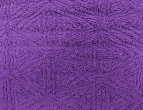 Purple Textured Throw Rug Close Up