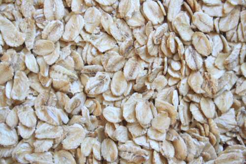 Rolled Oats Close Up