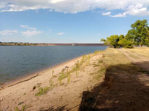 Sandy Shore at the Reservoir
