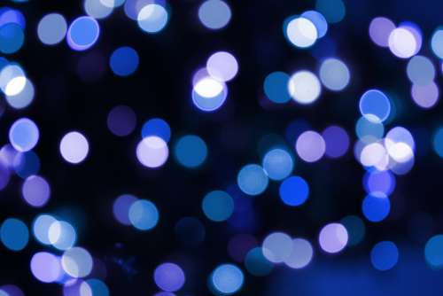 Soft Focus Blue Christmas Lights Texture