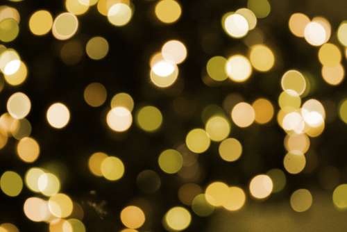 Soft Focus Gold Christmas Lights Texture