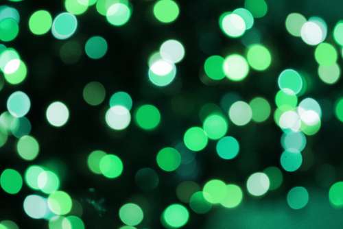 Soft Focus Green Christmas Lights Texture