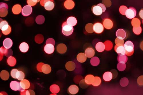 Soft Focus Red Christmas Lights Texture