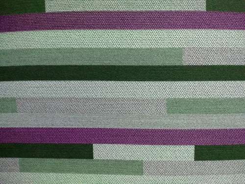 Striped Green and Purple Upholstery Fabric Texture