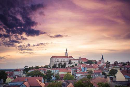 Mikulov City Landscape, Czech Republic