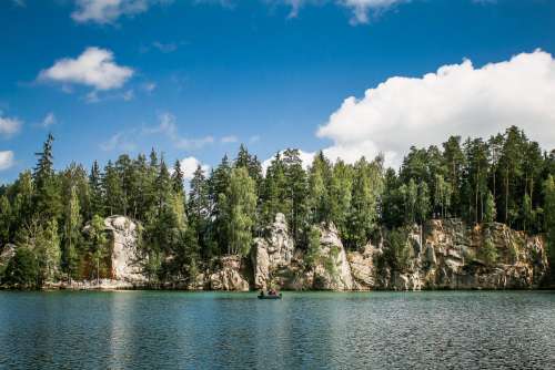 Adrspach-Teplice Rocks & Lake Panorama