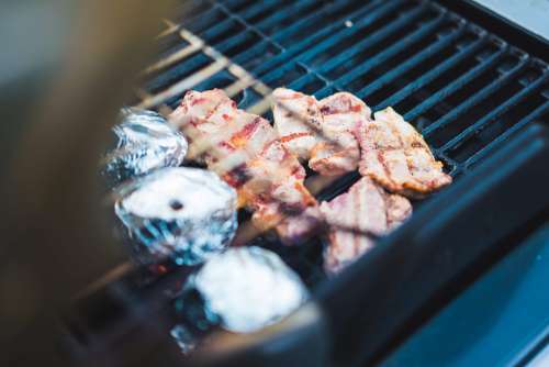 Meat on the Barbecue Grill