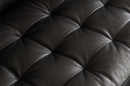Black Leather Seat Sofa Minimalistic Background