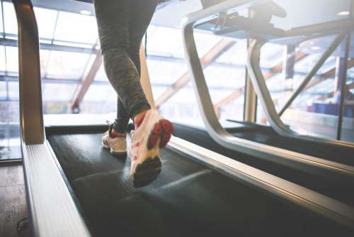 Cardio Running on a Treadmill