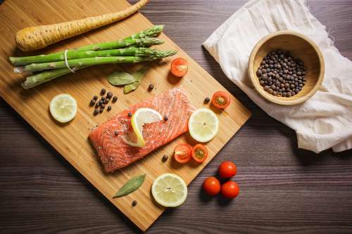 Preparing Grilled Salmon Steak