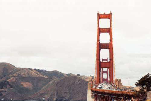 Front View of Golden Gate Bridge