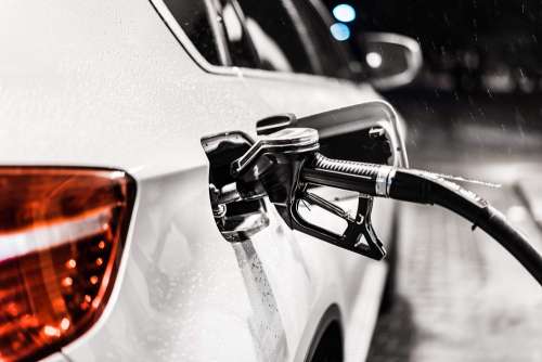 Fueling Up a Car at a Petrol Station