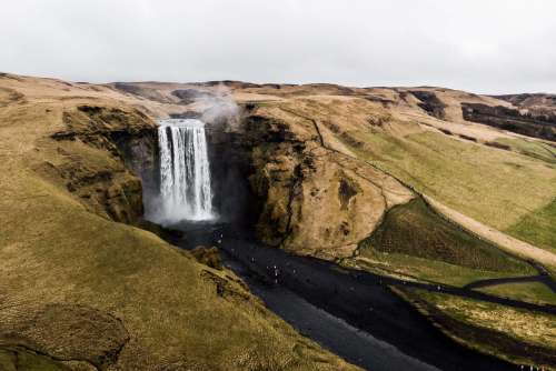 Iceland Waterfall Skógafoss