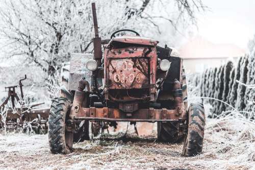 Old Broken Tractor