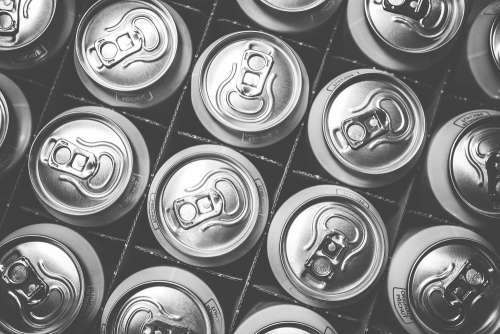 Pattern of Soda Drink Cans