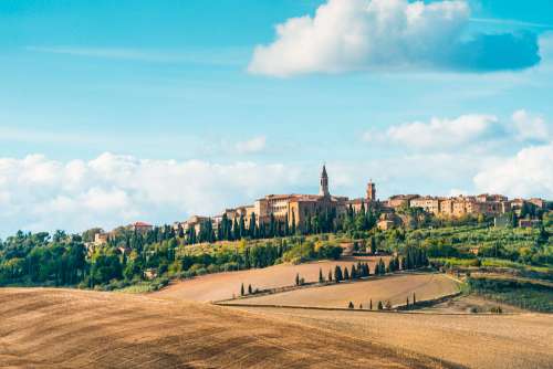 Pienza Town in Tuscany (Val d’Orcia), Italy