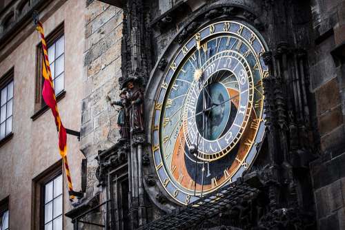 Prague Astronomical Clock in the Old Town Square