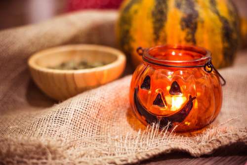 Preparing For Halloween: Pumpkin Candle Holder