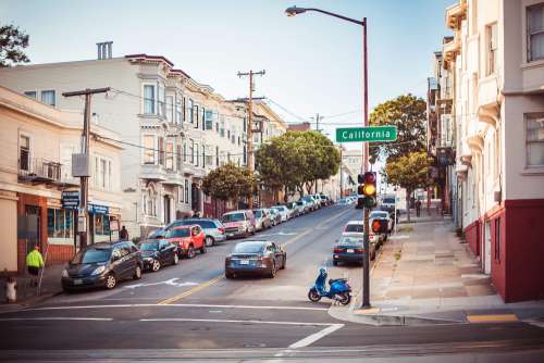 Random Shot of California Street Intersection