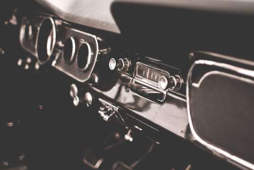 Retro Dashboard in Veteran Car